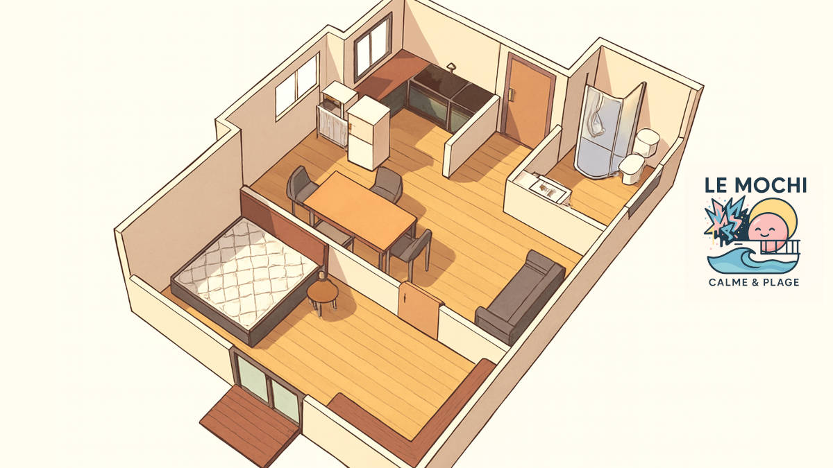 Mochi La Réunion – Location saisonnière à Saint-Pierre - plan du logement